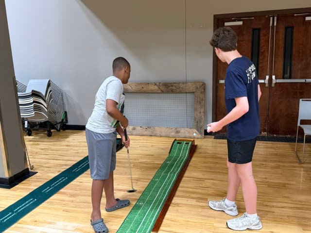 Putting green at The Social Club